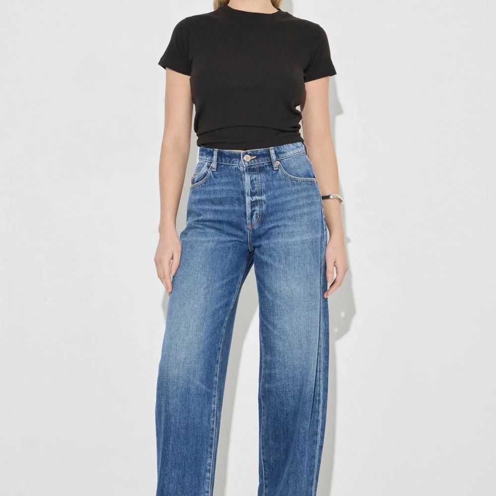 ROLLAS Gigi Barrel Paris Texas Turn Up ROLLA'S High Rise Blue Women's Jeans